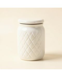 Lidded Pineapple Decorative Storage Jar (synthetic illustration; no displayed measurements)
