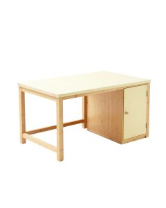 River Arc Empty Workshop Workbench - Cream (synthetic illustration; no displayed measurements)