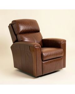 Tawanda 37 '' Wide Genuine Leather Power Club Recliner (synthetic illustration; no displayed measurements)