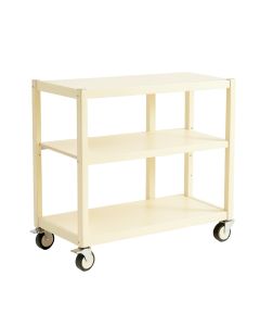 Hazel Branch Empty Rolling Workshop Cart - Ivory (synthetic illustration; no displayed measurements)