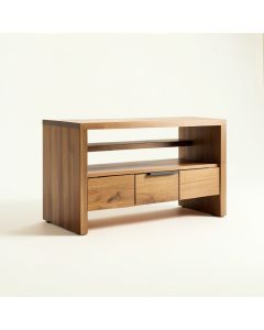 Heng 36 '' Solid Wood Console Table (synthetic illustration; no displayed measurements)