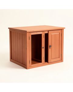 Cedar Branch Empty Furniture-Style Litter Enclosure - Terracotta (synthetic illustration; no displayed measurements)