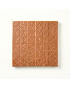 Heath Bend Uninstalled Square Decorative Tile - Terracotta (synthetic illustration; no displayed measurements)