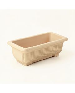 Pine Canyon Empty Railing Planter With Integral Brackets - Beige (synthetic illustration; no displayed measurements)