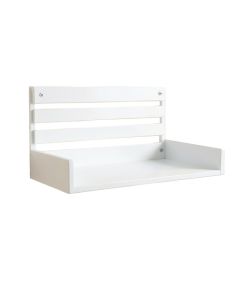 Oak Brook Wall-Mounted Entryway Organizer Shelf - White
