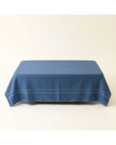 Cove Crest Flat Bed Sheet - Blue (synthetic illustration; no displayed measurements)
