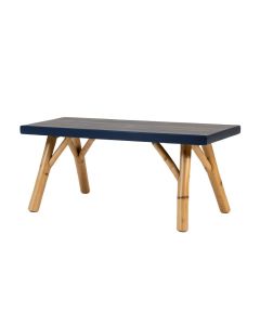 Hazel Bend Indoor Bench - Navy