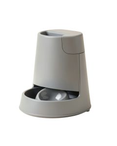 Pet Cat Dog Automatic Feeders Dispenser Automatic Gravity Feeders Bottle Stand Gray