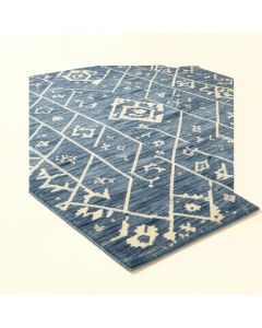 Runner Groverson Geometric Blue Area Rug (synthetic illustration; no displayed measurements)