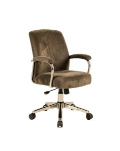 Velvet Swivel Desk Chair with Arms (synthetic illustration; no displayed measurements)