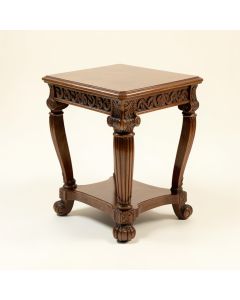 Neoclassical Male Occasional End Table (synthetic illustration; no displayed measurements)