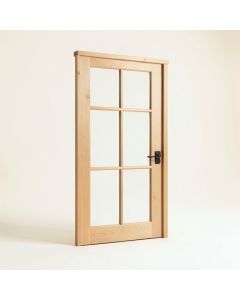 Lucia Glass Barn Door With Installation Hardware Kit (synthetic illustration; no displayed measurements)