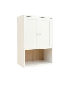 Willow Crest Wall-Mounted Laundry Cabinet - White