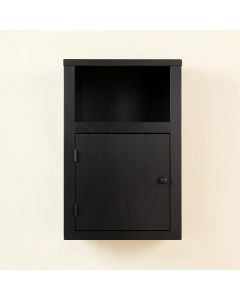 Birch Brook Wall-Mounted Entry Cabinet - Black (synthetic illustration; no displayed measurements)