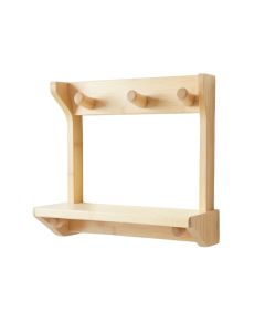 Maple Bend Wall-Mounted Entryway Organizer Shelf - Cream