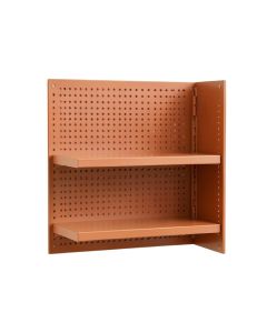 Lake Dale Empty Wall-Mounted Tool Organizer Panel - Terracotta