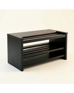 Olive Bluff Shoe Storage Bench - Black (synthetic illustration; no displayed measurements)