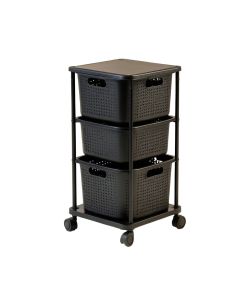 Rolling Laundry Storage Cart (synthetic illustration; no displayed measurements)