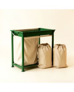 Holly Brook Laundry Sorting Station With Plain Removable Bags - Green (synthetic illustration; no displayed measurements)