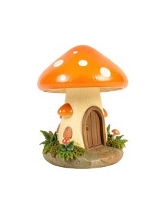 Mushroom Fairy House Statue