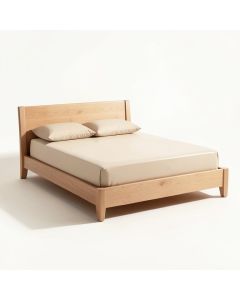 Dilorenzo Solid Wood Standard Bed (synthetic illustration; no displayed measurements)