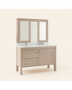Carnrike 60 '' Wall-Mounted Double Bathroom Vanity Set (synthetic illustration; no displayed measurements)