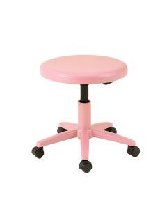 Pu Leather Round Rolling Height Adjustable Lab Stool With Footrest (synthetic illustration; no displayed measurements)