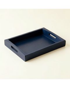 Slate Branch Serving Tray - Navy (synthetic illustration; no displayed measurements)