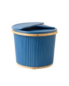 Dune Branch Laundry Hamper - Blue