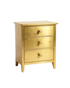 Three-Drawer Solid Wood Nightstand