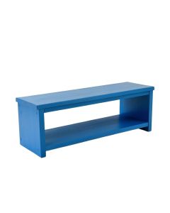 Willow Bend Narrow Outdoor Storage Bench - Blue