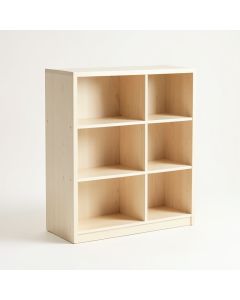 Dune Branch Freestanding Bookcase - Ivory (synthetic illustration; no displayed measurements)