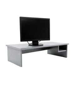 Cliff Bend Desktop Monitor Riser - Gray (synthetic illustration; no displayed measurements)