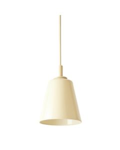 Willow Bluff Pendant Light Suspended From One Plain Cable - Cream (synthetic illustration; no displayed measurements)