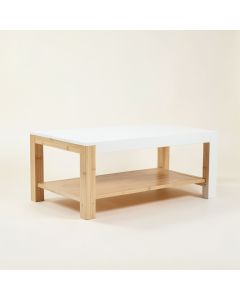 Flint Dell Coffee Table - White (synthetic illustration; no displayed measurements)