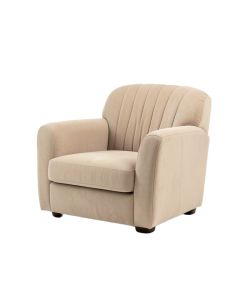 Linden Branch Upholstered Armchair - Beige (synthetic illustration; no displayed measurements)