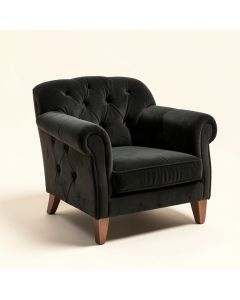 Wyton 33 '' Wide Tufted Velvet Armchair (synthetic illustration; no displayed measurements)