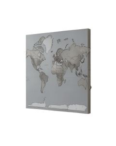 Classic World Map - Wrapped Canvas Graphic Art Print