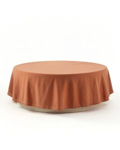 Clay Bend Flat Bed Sheet - Terracotta (synthetic illustration; no displayed measurements)