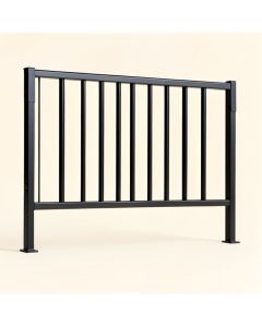 Jayson Double Panel Metal Slat Headboard (synthetic illustration; no displayed measurements)