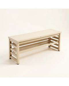 Dawn Brook Narrow Outdoor Storage Bench - Beige (synthetic illustration; no displayed measurements)