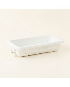 Laurel Dale Empty Railing Planter With Integral Brackets - White (synthetic illustration; no displayed measurements)