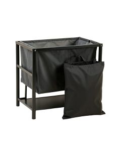 Cove Brook Laundry Sorting Station With Plain Removable Bags - Black (synthetic illustration; no displayed measurements)