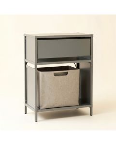 Stone Dale Freestanding Pull-Out Hamper Cabinet - Gray (synthetic illustration; no displayed measurements)