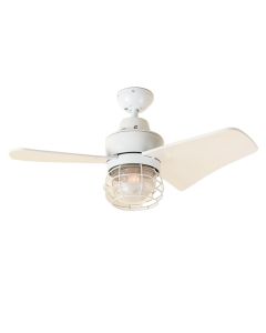 39.37 '' Violetta 3 - Blade Led Caged Ceiling Fan With Wall Control And Light Kit Included