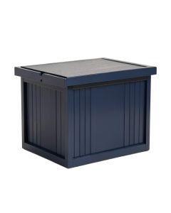 Summit Bridge Closed Outdoor Storage Box - Navy (synthetic illustration; no displayed measurements)