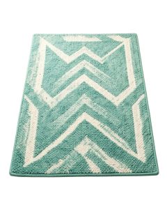 Ratzlaff Chevron Hand Braided Teal/White Indoor / Outdoor Area Rug (synthetic illustration; no displayed measurements)