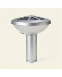 Silver Solar Powered Integrated Led Pathway Light (synthetic illustration; no displayed measurements)
