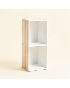 Hill Edge Narrow Cubby Tower - White (synthetic illustration; no displayed measurements)