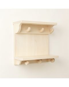 Holly Brook Wall-Mounted Entryway Organizer Shelf - Ivory (synthetic illustration; no displayed measurements)